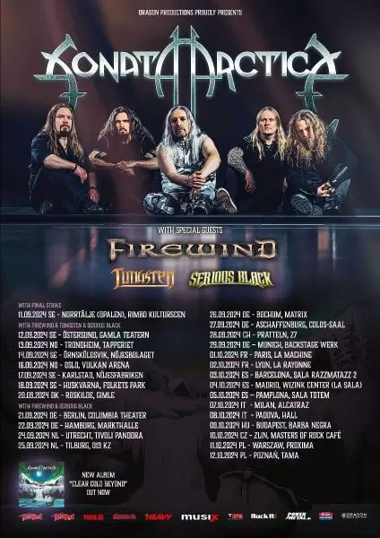 Sonata Arctica Tourplakat 2024