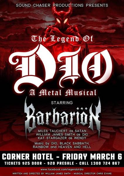 Ronnie James Dio Musical Flyer