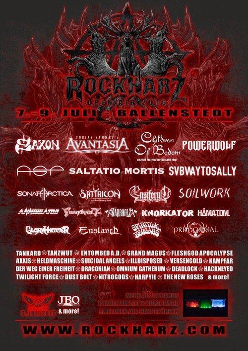 Rock Harz Festival 2016 Flyer