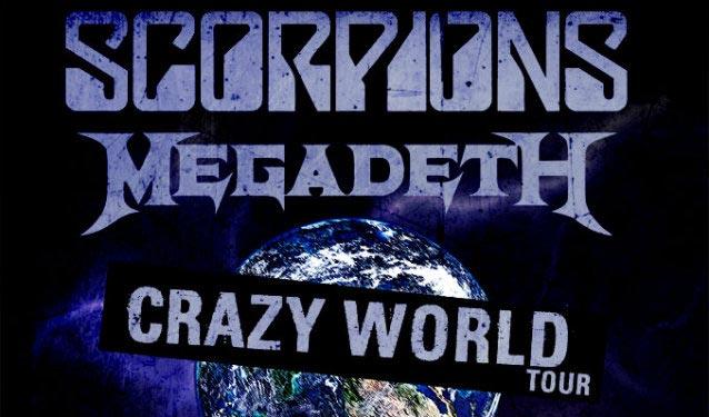 scorpions megadeth crazy world tour 2017
