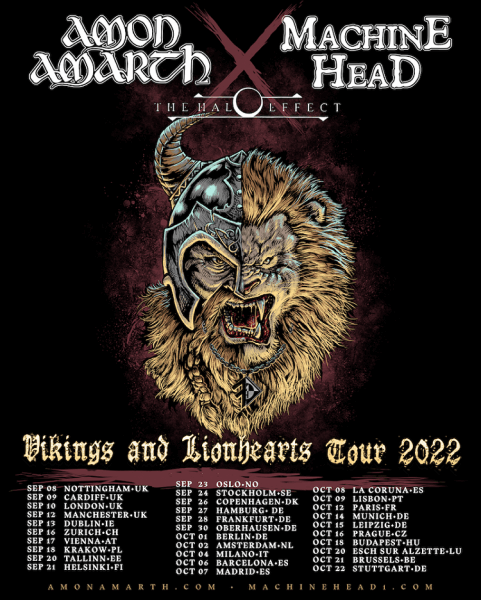 Amon Amarth Machine Head Tour