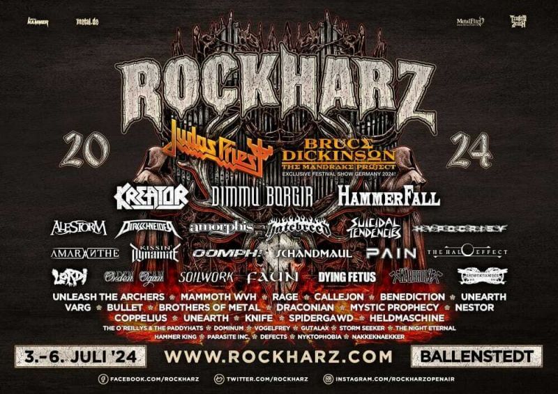 rockharz lineup poster 2024