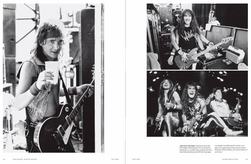 06 Maiden Buch S. 162 163 1985 World Slavery Tour Ross Halfin