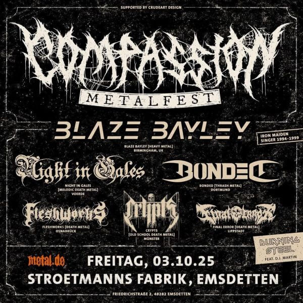 Veranstaltungsflyer Compassion Metalfest