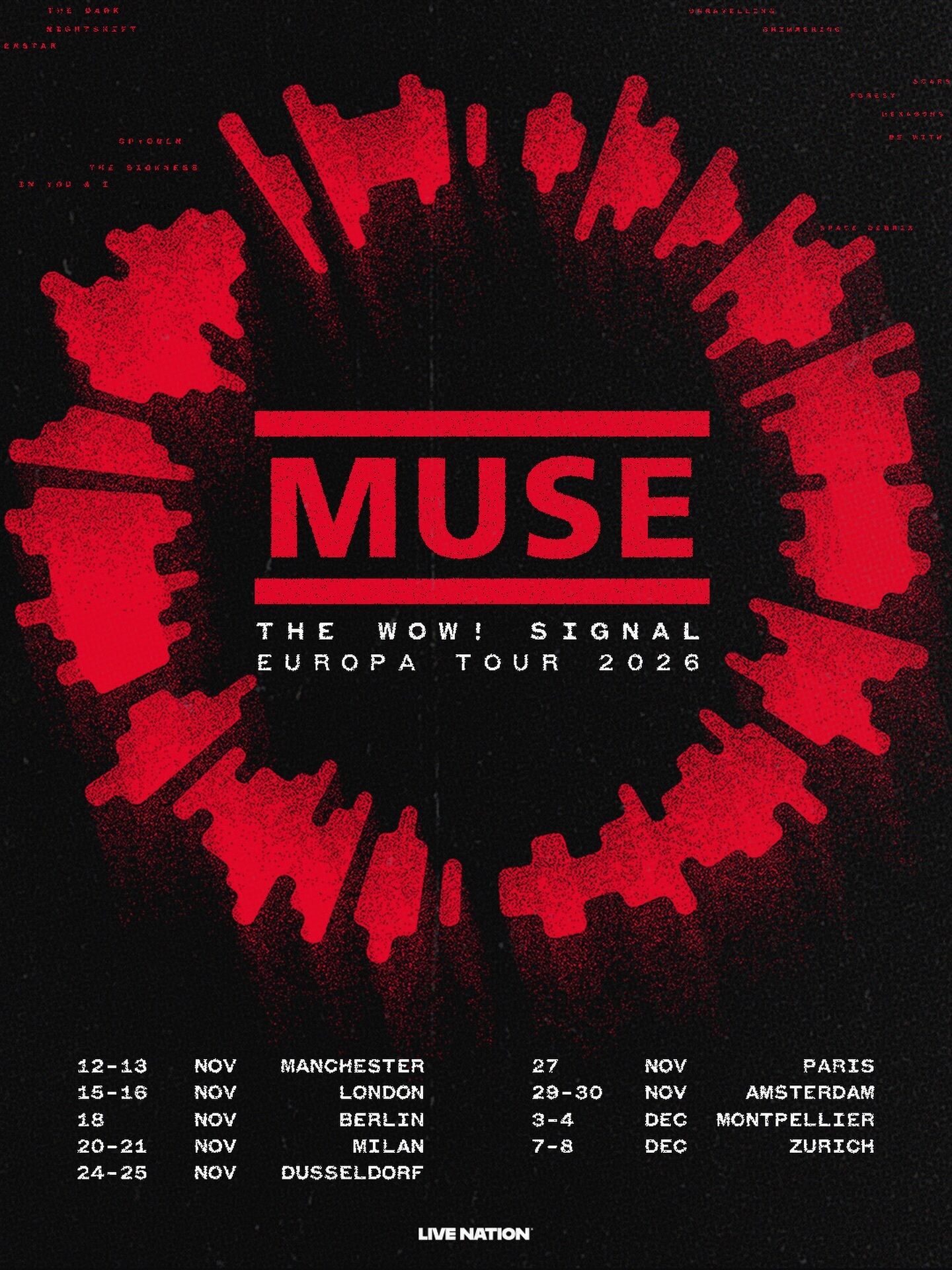 MuseEuropaTour26 Poster