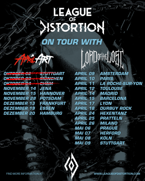 LEAGUE OF DISTORTION Tourplakat