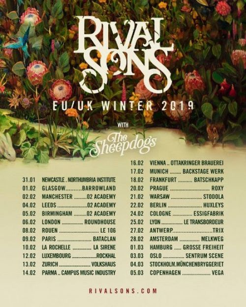 RIVAL SONS kündigen Europatour für Anfang 2019 an
