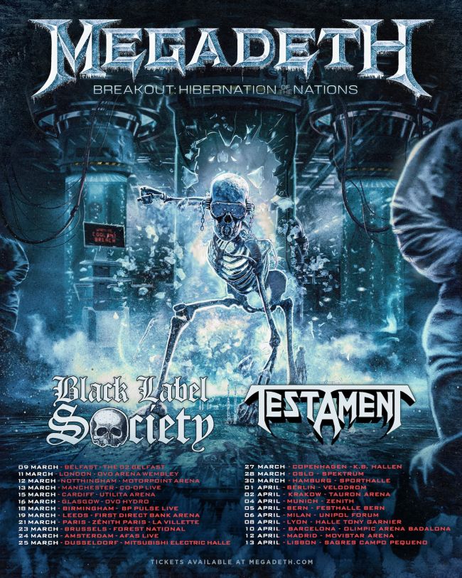 MEGADETH kommen auf Breakout: Hibernation Of The Nations"-Tour