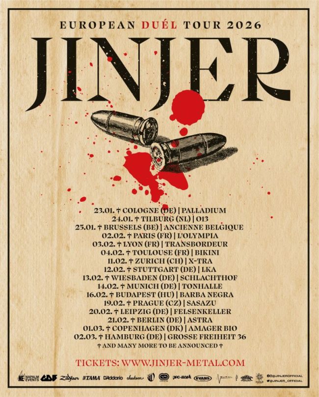 JINJER kündigen European Duél Tour 2026 an