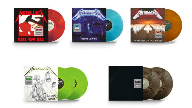 METALLICA: Farbige Vinyl Re-Releases der ersten fünf Alben