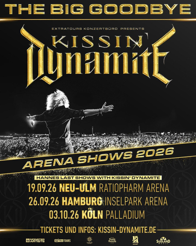 KISSIN' DYNAMITE - Kündigen letzte Shows mit Sänger Hannes an