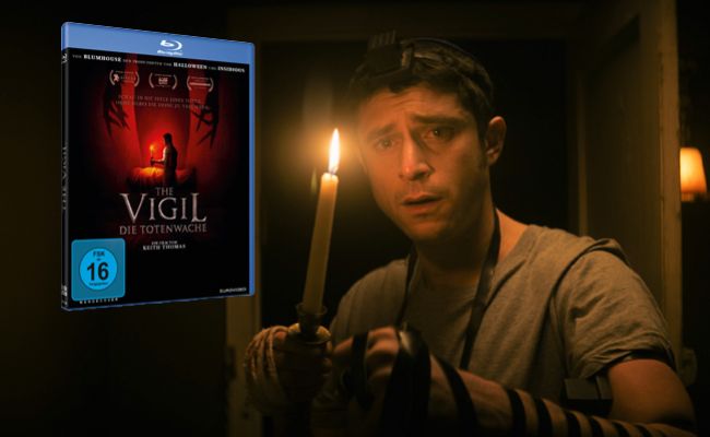 Yakov (Dave Davis) ist im Horrorfilm &quot;The Vigil - Die Totenwache&quot; dem Schrecken auf der Spur