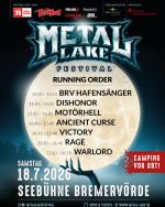 Neues Festival in Bremervörde: METAL LAKE mit WARLORD, RAGE und VICTORY