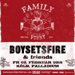 BOYSETSFIRE kündigen Family First Fest 2018 an
