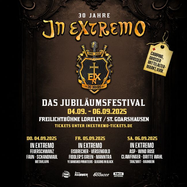 IN EXTREMO: Tagestickets für das Jubiläumsfestival erhältlich