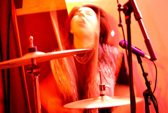 Schlagzeugerin Francisca „Pancha“ Torés